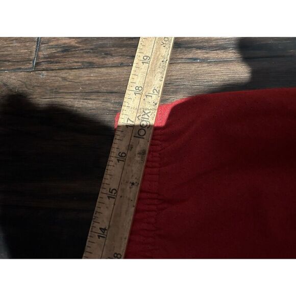 Rhone Athletic Shorts Perforated Red Men's Large Drawstring Pockets - Picture 6 of 9